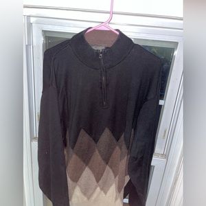 F/X fusion quarter zip sweater